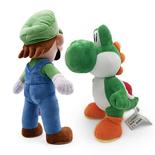 Gwgbxx Regalos 2styles Tamaño Grande De Super Mario Bros Mario & Luigi Permanente Yoshi Muñecos De Peluche De Juguete Suave Relleno Peluche Super Mario Muñeca For Niños (Color : Yoshi 33cm)