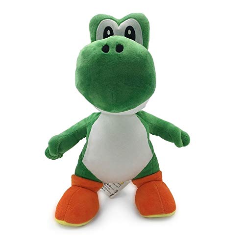 Gwgbxx Vestido De Novia De Super Mario Luigi Odyssey Princesa Peach Yoshi Diddy Kong 3D Tierra Bone Kuba Dark Dragon Bowser Koopa Juguetes De Peluche (Color : 13inch Yoshi)