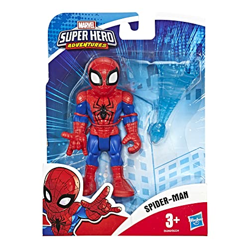 Hasbro Playskool - Marvel Super Hero Adventures-Spider-Man Heroes Figurina, Multicolor, 12,5 cm, E6260ES0