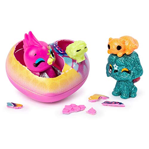 HATCHIMALS COLLEGGTIBLES - Pet Obsesessed - Hatchipets 2 unidades de nuevos corazones Hatchy