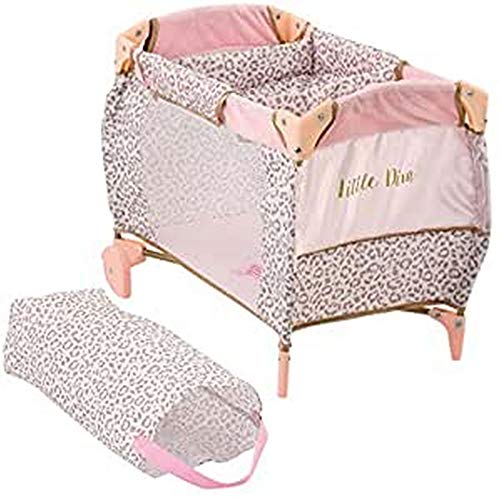 HAUCK d90186 – Little Diva muñecas de cuna de viaje, color rosa/oro , color/modelo surtido