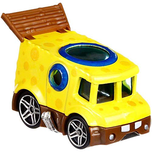 Hot Wheels Personaje Cars Esponja Bob Squarepants Nickelodean GMR60 1:64