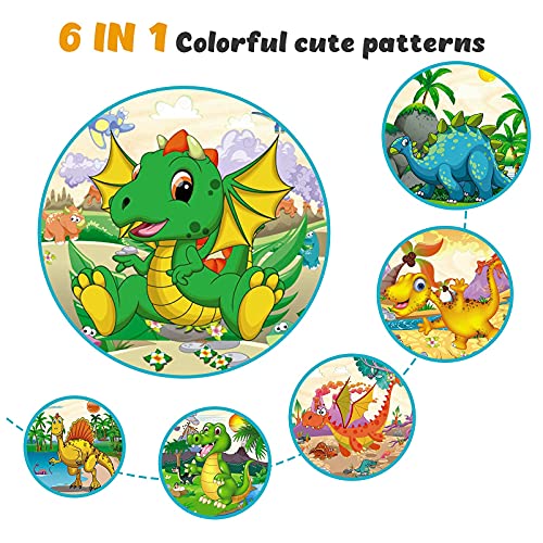 Hotifts Regalo Niña 2 3 4 5 6 7 8 9 10 Años,Rompecabezas Madera Juguetes Niña 2-8 Años Puzzles 2-5 Años Regalos Comunion para Niña Juegos Educativos 2-6 Años Regalo Navidad Niños Puzzle Dinosaurios