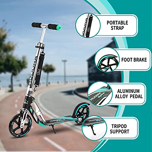 Hudora City Scooter Big Wheel ALU 8 205 Turquesa