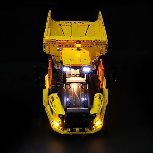 icuanuty Kit de Iluminación LED para Lego 42114, Kit de Luces Compatible con Lego Technic Dúmper Articulado Volvo 6x6 Camión (No Incluye Modelo Lego)