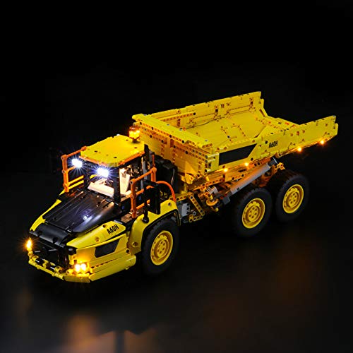 icuanuty Kit de Iluminación LED para Lego 42114, Kit de Luces Compatible con Lego Technic Dúmper Articulado Volvo 6x6 Camión (No Incluye Modelo Lego)