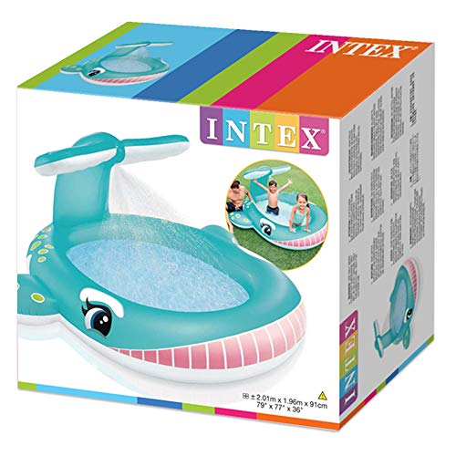 Intex 57440NP - Piscina Hinchable Ballena con aspersor