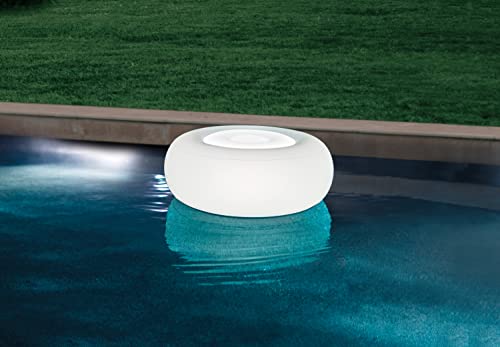 Intex 68697 - Asiento Ottoman flotante con luz LED 6 colores