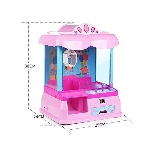 IW.HLMF Candy Grabber Machine Toy Claw Game Kids Fun Crane Sweet Grab Gadget Arcade Mini 6 Juguetes de Peluche para niños