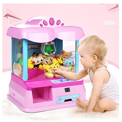 IW.HLMF Candy Grabber Machine Toy Claw Game Kids Fun Crane Sweet Grab Gadget Arcade Mini 6 Juguetes de Peluche para niños