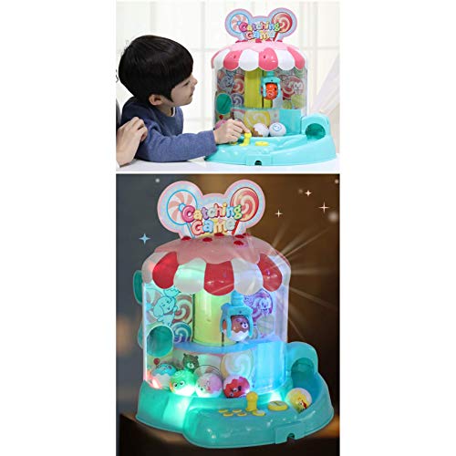 IW.HLMF con Luces Music Claw Machine Juegos de Arcade Interiores Electrónicos para niños Niños como Regalo Mini Candy Grabber Christmas