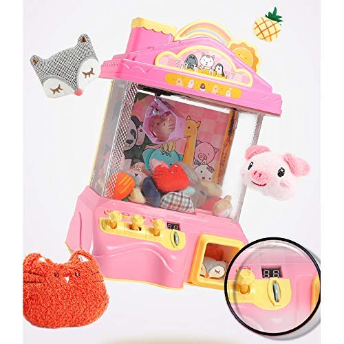 IW.HLMF Mini Candy Grabber con Luces Música Regalo para niños Candy Grabber Machine Arcade Juegos de Interior Electronic Party Claw Machine