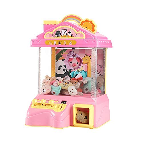 IW.HLMF Mini Candy Grabber con Luces Música Regalo para niños Candy Grabber Machine Arcade Juegos de Interior Electronic Party Claw Machine