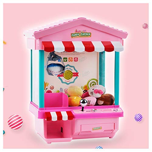 IW.HLMF Mini Grabber Machine con Luces Music Indoor Arcade Games Electronic Candy Grabber Machine para niños Fiesta Infantil