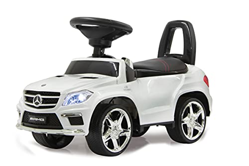 Jamara 460241 - Coche de juguete Mercedes-Benz GL 63 AMG, blanco, 67 x 30.5 x 27.5 cm