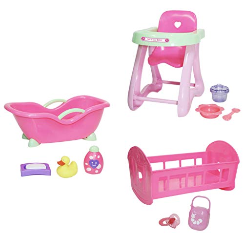 JC TOYS- Accessories Accesorios para muñecas, Color Rosa (81453)