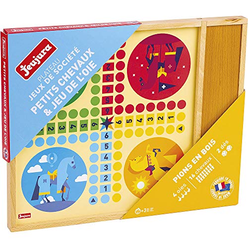 Jeujura 8117- Juego de Mesa con Plumero de Madera