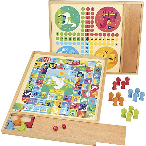 Jeujura 8117- Juego de Mesa con Plumero de Madera