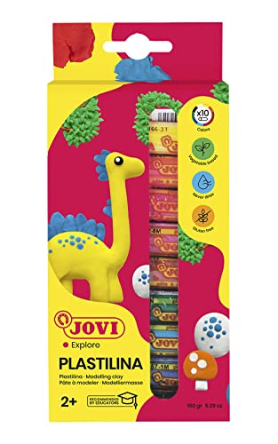 Jovi- Plastilina, Color 10 surtidos, Colors (216005)