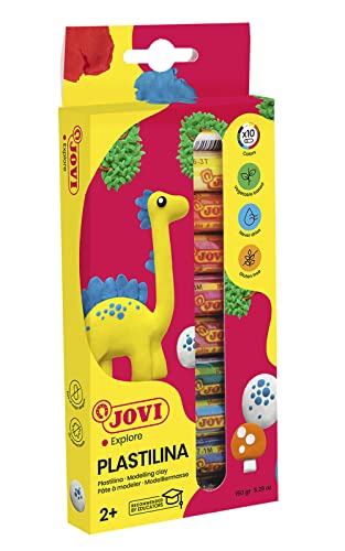 Jovi- Plastilina, Color 10 surtidos, Colors (216005)