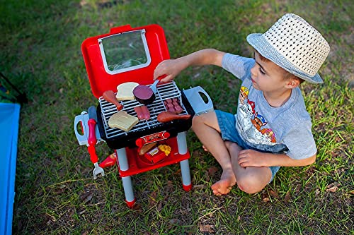 JoyKip Juego de barbacoa para niños con luces y sonido – Incluye herramientas de comida y barbacoa – Diversión infinita para niños y niñas a partir de 4 años