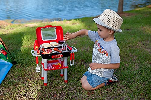 JoyKip Juego de barbacoa para niños con luces y sonido – Incluye herramientas de comida y barbacoa – Diversión infinita para niños y niñas a partir de 4 años