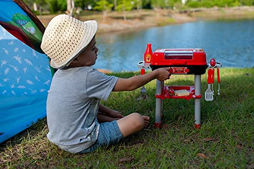 JoyKip Juego de barbacoa para niños con luces y sonido – Incluye herramientas de comida y barbacoa – Diversión infinita para niños y niñas a partir de 4 años