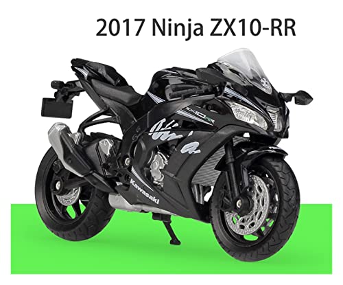 JPJBY 1:18 para Kawasaki Ninja 2017 ZX10-RR Simulación Modelo De Motocicleta Juguete Colección De Regalos Exhibición Modelo Coche fundición presiónresión