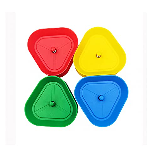 Juego de Naipes, Titular de La Tarjeta de Juego, Soporte para Juego de Cartas, Soporte para Naipes, para Niños, Adultos, Personas Mayores, Discapacitados (Rojo, Verde, Azul, Amarillo)