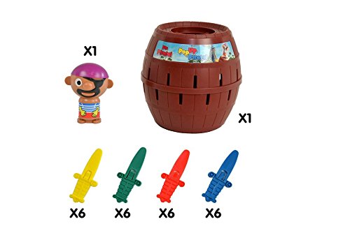 Juguete interactivo Pop Pirata Juguetes para Niños Juegos de Acción Preescolar ByASfeixiang