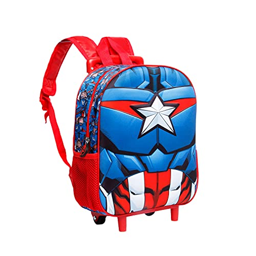 Karactermania Capitán América Civil War - Mochila Basic con Carro, Negro