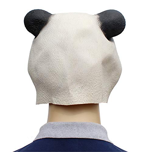 KCCCC Máscara de Halloween Suministros de Fiesta de Vacaciones de Halloween Mascarilla de látex Animal Gigante Panda Panda Party para Adultos (Color : Photo Color, Tamaño : M)