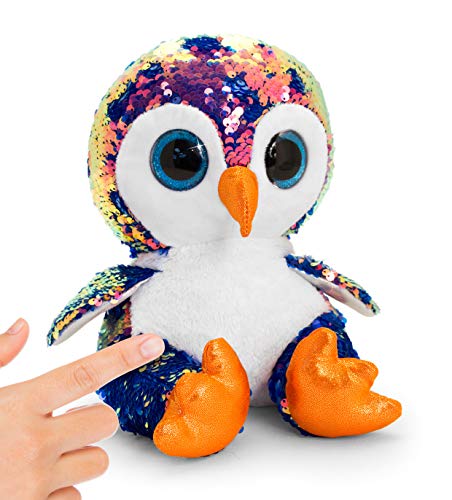 KeeLTOYS SF2605 - Peluche de pingüino de Lentejuelas (20 cm)