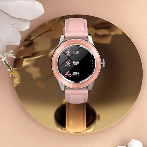 KESOTO Reloj Inteligente S09 para teléfonos Android y teléfonos iOS IP67 Reloj Inteligente rastreador de Fitness Relojes Inteligentes Contador de Pasos App - Luz Rosa