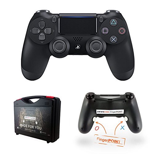 Kewecom - Mando a Distancia para Playstation 4 FingerPOINT Ps4 Scuf, Color Negro Mate