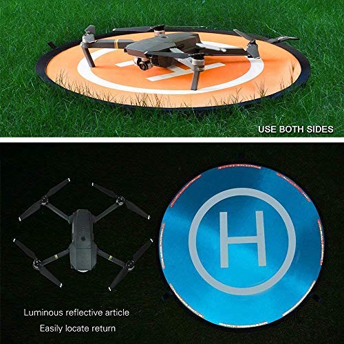 KINGWON 55cm Plegable Drone Landing Pad Pista de Aterrizaje Portátil para dji Mavic Pro, dji Mavic Air, dji Spark, dji Tello