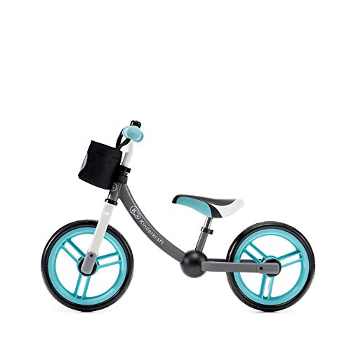 kk Kinderkraft Bici sin Pedales 2WAY Next, Cuadro Bajo, Sillín Blando, Unisex-Baby, Turquesa, 84 x 59 x 36