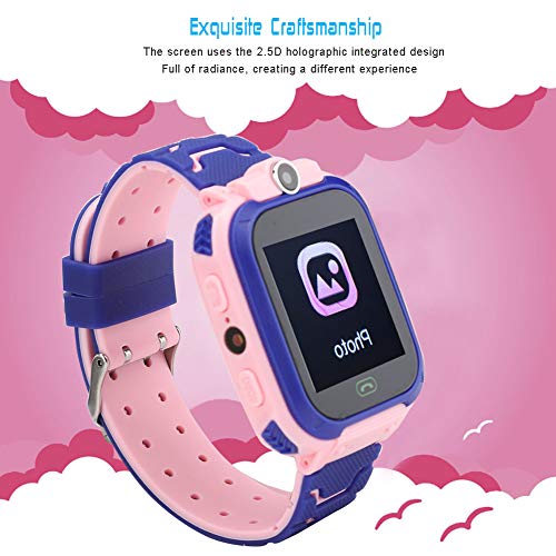 KUIDAMOS Reloj De Pulsera Digital, XP67, Resistente Al Agua, Resistente Al Agua, Reloj Inteligente HD, Protección Ocular, Pantalla Táctil para Niños, Regalo De 3 A 12 Años(Rosado)