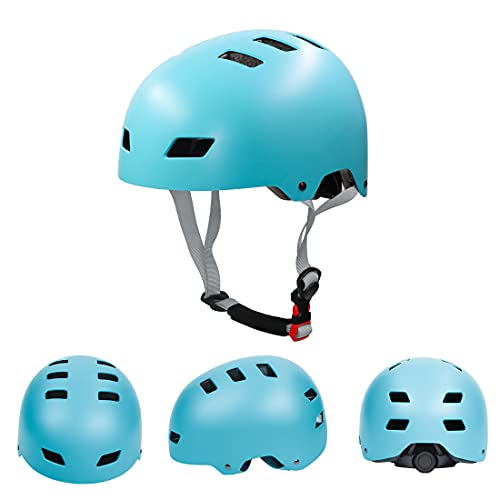 LANOVAGEAR Casco Skate,Casco Bicicleta con CE Certifiacdo,Unisex Adultos Jovenes Ninos Casco Patinete para Ciclismo Skate Patinaje Skateboard