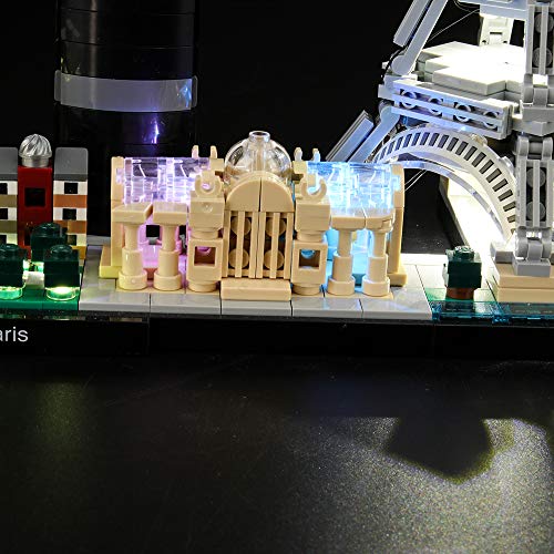 LIGHTAILING Conjunto de Luces (Architecture Paris) Modelo de Construcción de Bloques - Kit de luz LED Compatible con Lego 21044 (NO Incluido en el Modelo)