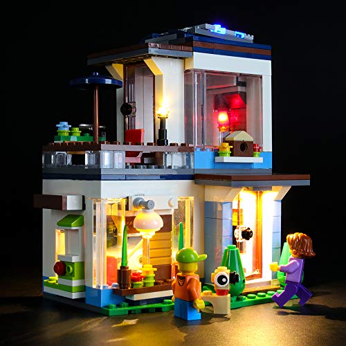 LIGHTAILING Conjunto de Luces (Creator Casa Modular Moderna) Modelo de Construcción de Bloques - Kit de luz LED Compatible con Lego 31068 (NO Incluido en el Modelo)