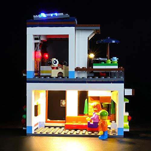 LIGHTAILING Conjunto de Luces (Creator Casa Modular Moderna) Modelo de Construcción de Bloques - Kit de luz LED Compatible con Lego 31068 (NO Incluido en el Modelo)