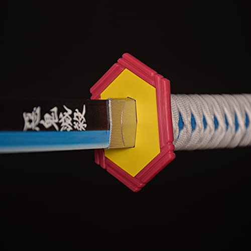 lkjad Madera Cosplay Anime Spada, Tomioka Giyuu Samurai Spada, juguetes para niños, Fan de los Anime, The Special Cuchillo of Demon Slayer Azul Cuchillo Katana