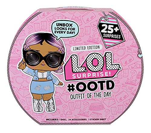 LOL Surprise 2021 OOTD Calendario de Adviento - con muñeca de edición Limitada Jet Set Q.T. - Descubre más de 25 sorpresas Que Incluyen Ropa, Zapatos y Accesorios - Coleccionable - Edad: 4+ años