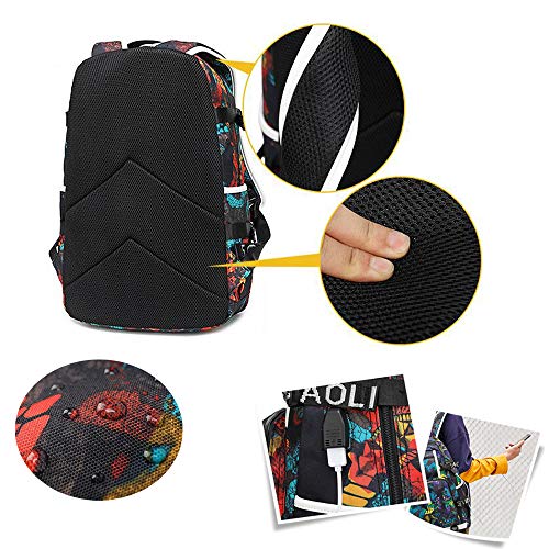 Lorh's store Jugador de fútbol Estrella Lionel Messi Luminosa Mochila multifunción Numero 10 Estudiante de Viaje Mochila fanáticos del fútbol Mochila para Hombres Mujeres (Estilo 3)