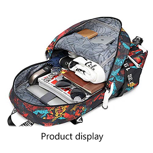 Lorh's store Jugador de fútbol Estrella Lionel Messi Luminosa Mochila multifunción Numero 10 Estudiante de Viaje Mochila fanáticos del fútbol Mochila para Hombres Mujeres (Estilo 3)