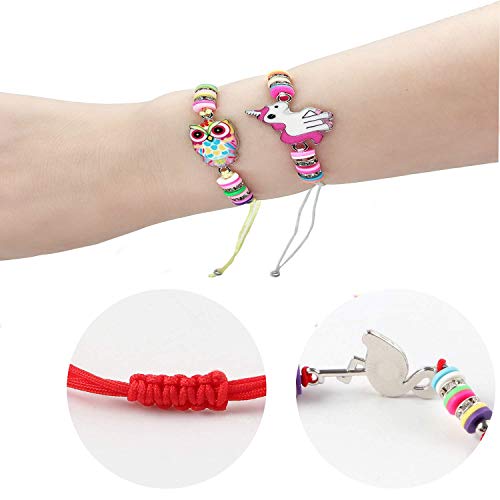 Lrikas 12 Piezas Pulsera Amistad Pulsera Niña Pulsera Unicornio Pulseras de Cuerda Trenzada Brazalete Joyería Niña Regalo de Cumpleaños de Fiesta