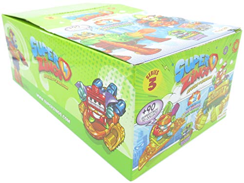 Magicbox - SUPERZINGS Serie 3 Conjunto Completo 8 Dual Box 16 Figuras 8 Superslider + 8 Superbot Original Super Zings