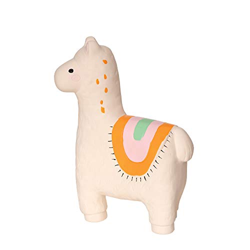 Manhattan Toy 218120 Fruity Paws Lili Llama - Juguete de goma natural, multicolor