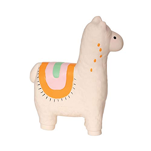 Manhattan Toy 218120 Fruity Paws Lili Llama - Juguete de goma natural, multicolor